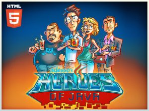 adesso html5 advergame heroes of java