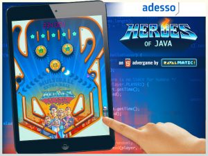adesso html5 advergame heroes of java