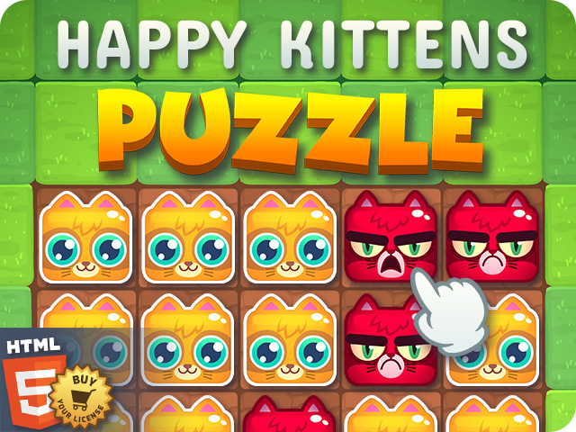 Buy HTML5 game Happy Kittens puzzle