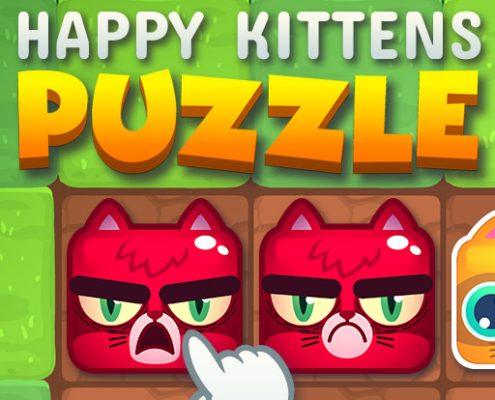 Buy HTML5 games - Happy Kittens Puzzle