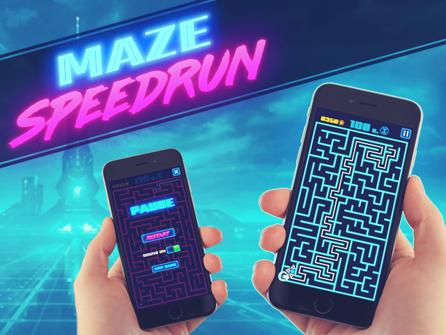 MAZE SPEEDRUN - RAVALMATIC game studio