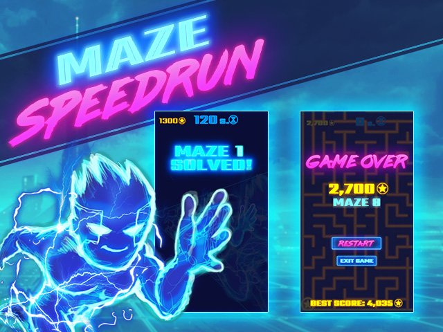 MAZE SPEEDRUN - RAVALMATIC game studio